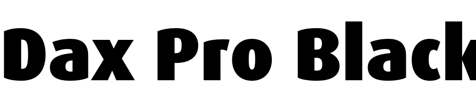 Dax Pro Black Yazı tipi ücretsiz indir